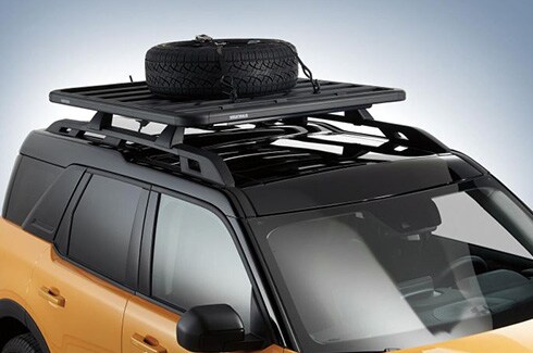 Discover Ford Bronco Accessories in PR Roof Platform Tire Holder